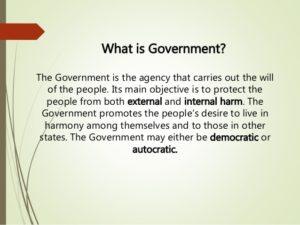 Government Role