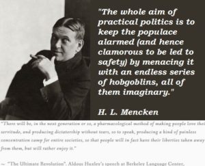 Mencken-Huxley Warn of Pandemic Crises