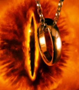 Sauron Greedily Eyes Gold Ring of Control