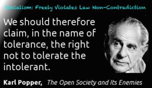Popper's Intolerance of Tolerance Contradiction